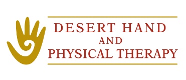 Desert hand and physical therapy logo